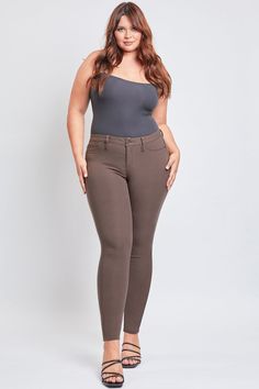 Our most popular Women's Plus Hyperstretch Forever Color Mid-Rise Skinny Jean just got even better! This sleek, mid-rise fit is crafted with the softest and most flexible fabric, in your choice of colors. We've upgraded the fabric for superior color durability and lasting wear, even after multiple washes. That's why we named it Forever Color - it's sure to be your go-to style for years to come. Let the pants do the talking and style with a solid top and heels, or add a jacket and booties when th