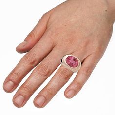 Colleen B. Rosenblat Pink Tourmaline Gold Ring 4 Oval Pink Tourmaline Ruby Ring, Oval Rose Gold Tourmaline Ring, Rose Gold Oval Tourmaline Rings, Pink Tourmaline Gemstone Rings, Rose Gold Ruby Tourmaline Ring, Formal Rose Gold Tourmaline Rings, Pink Tourmaline, 18k Rose Gold, Rose Gold Ring