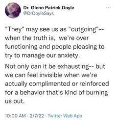 the tweet was posted by dr glenn patrick doyle