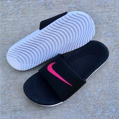 Nike Flip Flops, Nike Sandals, Black Flip Flops, Pink Sandals