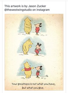 winnie the pooh and other cartoon characters are depicted in this handout from disney's animated film