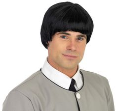 PRICES MAY VARY. Our 60's Band Wig includes short length black wig. Our wigs come in one size which fit most men Our high quality mushroom hair features silky short black wig perfect for a band rocker look and any costume parties. Made with lightest material for a comfortable wear. Founded in 2009 by 3 friends with a passion for costumes, we now have 100s of designs all manufactured to the high standards of quality, fit and design. We have offices in the US, UK and Europe. Perfect for Halloween Mens Wig, Fancy Dress Wigs, Short Black Wigs, Bowl Haircuts, Mushroom Hair, Rocker Look, Men's Wigs, Cheap Kids Clothes, Mens Wigs