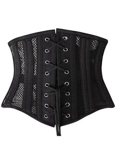 Black Mesh Breathable Underbust Corset Minceur Women Tight Corset Belt     It is shaped for a more flattering silhouette and to waist training. The Strong bones gives you strong support and perfectly defined a hourglass shape!     Type: Corset   Style: Fashion   Design: Cord Lacing,Hip Gores,   Fabric: Cotton,Mesh   Color: As Picture   Weight: 0.5kg   Occasion:These fashion corsets are perfect for parties,cosplay,club, Halloweena night out, or just a bedroom lingerie. It will make you look and f Black Shaping Corset With Medium Bust Support, Black Stretch Corset Shapewear, Black High Stretch Underbust Shapewear, Black High-stretch Underbust Shapewear, Black Stretch Underbust Shapewear, Black Shaping Corset Shapewear, Black Shaping Corset For Shapewear, Fitted Black Shapewear With Medium Bust Support, Black Mesh Fitted Corset