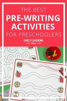 the best pre - writing activities for preschoolers that are easy and fun to do