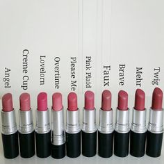 Lipstick Pink Shades, Pink Nude Lipstick, Concealer Lips, Mac Makeup Lipstick, Mac Makeup Foundation, Nude Lipstick Shades, Mac Lipstick Colors, Mac Lipstick Swatches, Mac Lipstick Shades