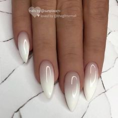 #nails #nailart #ombrenails #ombre #diynails #acrylicnails #nail #gelpolish #howto #tutorial #summernails #easynailart #gelnails Unghie Sfumate, Nail Art Designs Images, Milky Nails, Stiletto Nail Art, Her Nails, Almond Nails Designs, Almond Nail, Nail Arts