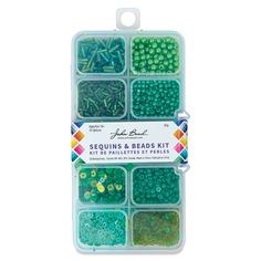 the beading kit contains many different colors and sizes