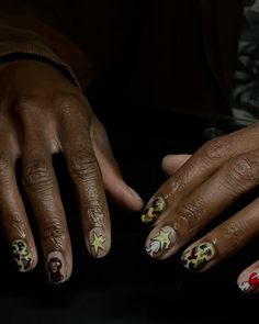 bape manicure  #manicure #nailart #mensnails #bape #bapenails #babymilo Bape Inspired Nails, Manicure Design Ideas Men, Asap Rocky Nail Art, Male Manicure Design, Kanye West Nails, Bape Nails Design, Manicure Ideas For Men, Bape Nails Acrylic, Gel Builder Nails Design