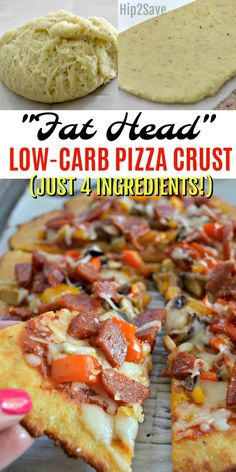 this low carb pizza crust is made with just 4 ingredients