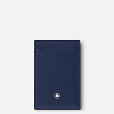 The Meisterstück Pocket Holder with three card slots is crafted from a new deep shine ink blue leather. Its new pure geometric design enhances the essence of functionality with multiple card slots. An essential accessory that fits into most pockets. Luxury Card, Ink Blue, Saved Items, Blue Ink, Blue Leather, Geometric Design, Sale Items, Card Slots, Calf Skin