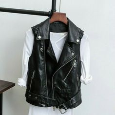 Please note this is in Asian sizing. Please check the measurements carefully before making a purchase. We suggest you buy one or two sizes larger.  Lady PU Leather Waistcoat Gilet Biker Jacket Vest Sleeveless Retro Top Outwear 2XL Bust 100cm/39.4in Shoulder 42cm/16.5in Length 53cm/20.8in For Weight: 65-70kg  3XL Bust 104cm/41.0in Shoulder 43cm/16.9in Length 55cm/21.6in For Weight: 70-75kg  4XL Bust 108cm/42.5in Shoulder 44cm/17.3in Length 57cm/22.4in For Weight: 75-83kg  Material: PU leather  SK Waistcoat Fashion, Sleeveless Vest Jacket, Black Waistcoat, Waistcoat Woman, Leather Waistcoat, Motorcycle Vest, Retro Tops, Jacket Vest, Vest Coat