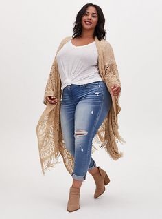 Boho Plus Size Outfits, Plus Size Winter Outfits, Boho Plus Size, Plus Size Kimono, Plus Size Fall Outfit, Plus Size Fall Fashion, Boho Style Outfits, Moda Chic