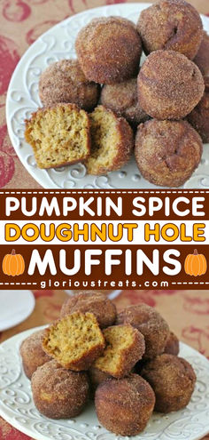 Indulge in the delicious combination of pumpkin and cinnamon with these Pumpkin Spice Doughnut Hole Muffins! These homemade muffins are easy and bake up quite quickly. Add this baked pumpkin recipe to your easy Fall recipes! Recipes For 1 Cup Of Pumpkin, Baked Pumpkin Recipes, Pumpkin Doughnuts Baked, Pumpkin Baked Goods, Best Brunch Ideas, Easy Fall Baking, Pumpkin Sweets, Pumpkin Donut Holes, Pumpkin Spice Doughnuts