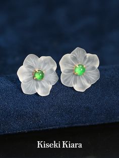 Elevate your elegance with our 18k Solid Gold Unique White Quartz Flower Jadeite Stud Earrings. Crafted to perfection, these stunning earrings exude luxury and sophistication. Perfect for adding a touch of timeless beauty to any ensemble. ✨💎 #GoldStudEarrings #WhiteQuartz #JadeiteEarrings #LuxuryJewelry Green Flower-shaped Formal Jewelry, Formal Round Gemstone Flower Earrings, Formal Gemstone Flower Earrings, Formal Flower Shaped Gemstone Earrings, Formal Flower-shaped Gemstone Earrings, White Diamond Flower Earrings Fine Jewelry, White Fine Jewelry Flower Earrings For Formal Occasions, White Flower Earrings For Formal Occasions, Green Round Flower Earrings For Wedding