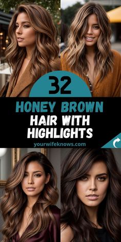 32 Melting ideas for Honey Brown hair: Create Your Unique Style! Honey Brunette Hair Color, Mocha Brown Hair With Honey Highlights, Classy Highlights, Honey Highlights On Auburn Hair, Chocolate Brown Hair Honey Highlights, Great Highlighted Hair For Brunettes, Coffee Brown Highlights On Dark Hair, Brown And Carmel Hair Ideas, Brown Hair Colors For Brown Eyes