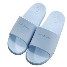 Women's Soft Non-Slip Bathroom Shower Household Beach Slippers Sandal Water Shoes - Blue - C5180LKE2T7 - Women's Shoes, Slippers  #Slippers #Women's #Shoes # #Slippers