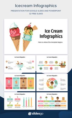 the ice cream info sheet is shown