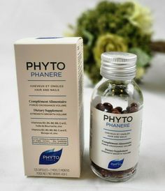 PHYTO Phytophanère Hair and Nails Dietary Supplement  2 Month Supply 120 Count MADE IN ITALY EXP. 10/2024 DESCRIPTION Phyto Phytophanère Hair and Nails 2 Months Treatment 140 Capsules is a food supplement formulated with recognized  active ingredients including zinc which contributes to the maintenance of normal hair and nails to provide strength and growth.  Vitamin B6 contributes to the normal synthesis of cysteine. Biotin (vitamin B8) contributes to the maintenance of norm Phyto Capsules, Borage Oil, Instagram Feed Ideas Posts, New Hair Growth, Hair Color Shades, Vitamin B6, Normal Hair, Instagram Feed Ideas, 2 Months