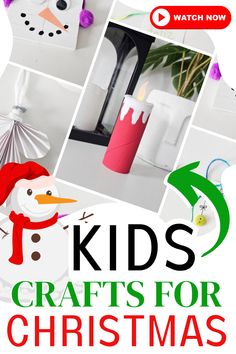 These 5 minue Dollar Tree Christmas crafts for kids are fun and inexpensive.  
#diycrafts #craftsforkids #christmascraftsforkids #dollartreecrafts