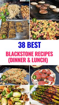 the best black stone recipes for dinner and lunch, including broccoli, asparagus, zucchini