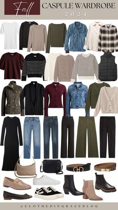 Fall Outfit Collage, 2024 Fall Capsule Wardrobe, Navy Capsule Wardrobe, Weather Clothes, Capsule Wardrobe Casual, Capsule Wardrobe Women, Capsule Wardrobe Outfits, Fashion Capsule Wardrobe, Winter Capsule Wardrobe