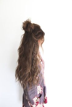 go eaт ѕoмe ғrencн ғrιeѕ & ѕмιle | lazycυpcaĸe15 Smink Inspiration, Messy Hair, Half Up, Hair Day