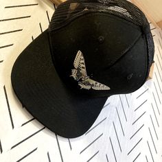 Adorable Butterfly Trucker Cap By Art Class. Brand New Without Tags. Any 2 Or More Bundled Listings Receives A Discount! Please Always Ask Any Questions Adjustable Black Trucker Flat Cap, Casual Black Mini Hat With Curved Brim, Black Adjustable Mini Baseball Caps, Trendy Black Snapback Hat As Gift, Casual Black Mini Hats With Flat Brim, Black Casual Mini Hat With Flat Brim, Casual Black Mini Hat With Flat Brim, Adjustable Black Baseball Cap For Gift, Black Snapback Hat With Curved Brim As Gift