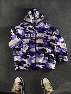 Men's Camouflage Zip-Up Sweatshirt Sport Collegiate Print Hoodies Purple Casual  Long Sleeve Fabric Letter,Camo,All Over Print  Medium Stretch  Men Clothing, size features are:Bust: ,Length: ,Sleeve Length: Camouflage Long Sleeve Sweatshirt For Streetwear, Camouflage Hoodie For Streetwear, Camouflage Long Sleeve Hoodie For Streetwear, Camouflage Hoodie Sweatshirt For Streetwear, Long Sleeve Camouflage Hoodie For Streetwear, Sporty Camouflage Sweatshirt For Streetwear, Urban Camouflage Sweatshirt For Streetwear, Casual Camouflage Hoodie For Streetwear, Long Sleeve Camouflage Hoodie For Sports