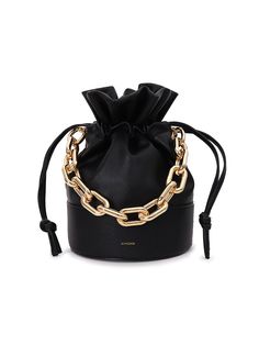 Editor's NotesVIVICHO's bag is simple and perfect for daily wear.- Light-weighted- Eye-catching wrinkle shirring detail- Replaceable chain strap- Drawstring closure- Adjustable shoulder strap- Feminine and unique style*Chain strap is for additional purchaseMeasurements(in.)- Size: 6.69in. (W) / 9.06in. (L) / 6.69in. (D)- Chain Strap: 14.96in.- Shoulder Strap: 42.13in. ~ 46.85in.- Weight: 8.47oz.Composition & Care- Synthetic leather- Avoid direct heat and moisture- Use a dry cloth to remove m Luxury Black Bucket Bag With Round Handle, Trendy Everyday Bucket Bag With Chain Strap, Trendy Bucket Bag With Chain Strap For Everyday, Evening Crossbody Bucket Bag With Chain Strap, Black Bucket Bag With Chain Strap For Everyday, Chic Bucket Bag With Chain Strap For Travel, Chic Pouch Shoulder Bag With Chain Strap, Chic Travel Bucket Bag With Chain Strap, Evening Bucket Bag With Chain Strap