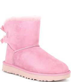 Shop for UGG Mini Bailey Bow II Water Resistant Booties at Dillard's. Visit Dillard's to find clothing, accessories, shoes, cosmetics & more. The Style of Your Life. Pink Uggs With Bows, White Uggs, Bow Ugg, Ugg Mini Bailey Bow, Pink Ugg Boots, Cute Uggs, Ugg Mini Bailey, Uggs With Bows, Pink Uggs