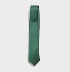 This tie puts olive the others to shame. The deep green brings some color to your look, while the silk repp fabric kicks things up a notch. Bridal Logo, Suit Prom, Black Tux, Green Tie, Instagram Logo, Wedding Rentals, Silk Necktie, Davids Bridal, Deep Green