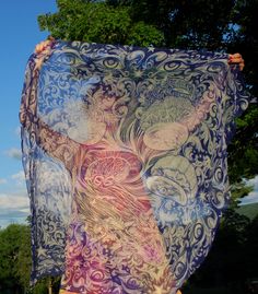 DREAM SCARF. FAIRY ZONE. Exquisite & high-end ok?? This is pure silk 😍✨ Forty two inch square, semi-sheer, genuine silk georgette scarf! Delicate, luxurious, & light as air ✨ FEEL IT FABRIC: 100% SILK SILK SILK MEASUREMENTS: 42" square Bohemian Silk Scarf For Artistic Expression, Giant Jellyfish, Free Tote, Halloween Costume Contest, Costume Contest, Feel It, Poncho Liner, Jellyfish, Pure Silk