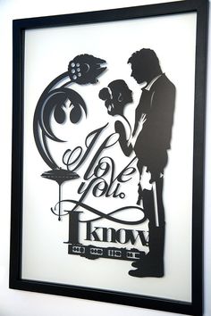 a black and white poster with an image of a man and woman in silhouettes