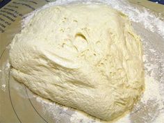 the dough is ready to be made in the kitchen or on the counter top for baking