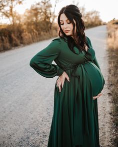 Looking for the perfect dress for your upcoming maternity photo shoot? Look no further than this stunning maternity dress that will have you feeling confident and beautiful on your special day. This plus-size maternity dress is also perfect for baby showers or any other important event during your pregnancy. 👉 ABOUT THE DRESS This elegant faux wrap dress features an elastic waist, ensuring both comfort and style. The length from the waist is a standard 45 inches (115 cm), but can be adjusted fo Green Maturity Dress, Maternity Dresses For Wedding Guest Winter Long Sleeve, Maternity Dresses Light Green, Maternity Dresses Formal Long Sleeve, Long Maternity Green Dress, Maternity Formal Dress Green, Winter Maternity Picture Dress, Green Velvet Maternity Dress, Formal Modest Maternity Dress