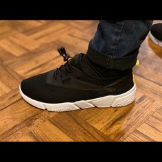 Brand New Sizes From 5-10 Modern Black Sneakers For Spring, Trendy Black Synthetic Sneakers, Sporty Black Sneakers For Spring, Black Ankle-high Comfortable Sneakers, Tennis Shoes, Athletic Shoes, Brand New, Women Shoes, Women Shopping