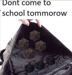 Meme Page, School Tomorrow, Minecraft Designs