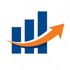 an upward arrow logo with the letter h in blue and orange colors on a white background