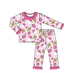 Material :Milk silk Preorder If you order with other stock items,we will need ship together when this item finished Cute Pink Sleepwear For Holiday, Cute Pink Holiday Sets, Playful Pink Sets For Holiday, Playful Pink Holiday Sets, Girls Christmas Pajamas, Boys Christmas Outfits, Pumpkin Outfit, Pajama Outfits