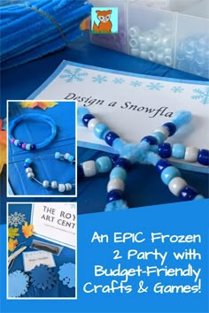 an epic frozen party with budget - friendly crafts and games