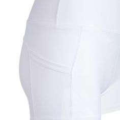 Optic white logo-embossed 3" stretch shorts with ball pockets. Fits true to size. Model is 5'9" and is wearing a size small. Polyester/spandex. SKU: 35521-12224 Functional White Athletic Shorts With Built-in Liner, White Compression Activewear With Built-in Shorts, Functional White Activewear With Built-in Shorts, Fitted White Activewear With Built-in Shorts, White Bottoms With Built-in Shorts, White Athletic Shorts With Built-in Shorts For Gym, Stretch White Athletic Shorts, White Stretch Athletic Shorts, White Activewear With Built-in Shorts