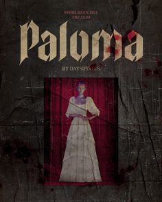 the cover to palona by david sparkss, with an image of a woman in a white dress