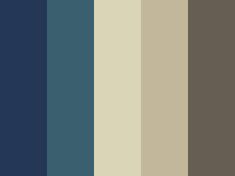 the color palette is dark blue, beige and grey with some white in it's center