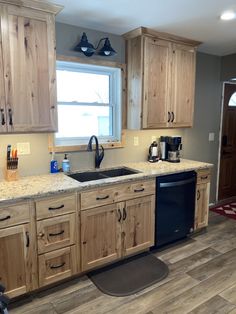 the kitchen is clean and ready for us to use in its new owner's home