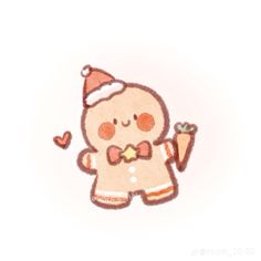 #cutewallpaper #christmas  #cute Kawaii Christmas Widget, Gingerbread Drawing Cute, Cute Pfp Christmas, Drawing Base Christmas, Christmas Chibi Art, Christmas Gingerbread Drawing, Cute Winter Doodles, Cute Christmas Profile Pics