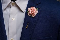 Big Rose Flower Boutonniere, Blush Lapel Pin, Wedding Accessories Men ♠ Suitable for combination with fine fabric jacket. Great choice for formal or informal occasions. Can be made with a needle in gold or silver. Different flower colors available ♠ Enjoy this fun accessory that will fit your favorite shirt, blazer or suit and best mood. Add an original accent to your style and break up your routine. Easy to wear and totally easy to impress! ♠ Uniqueness This item will be made especially for you Pocket Flowers Groom Pink, Formal Pink Lapel Pin Brooch, Formal Pink Brooch Lapel Pin, Formal Pink Lapel Pin, Formal Rose Gold Flower Brooches, Formal Rose Gold Flower Brooch, Elegant Pink Wedding Brooches, Formal Rose Gold Flower Shaped Brooch, Elegant Rose Brooches For Wedding