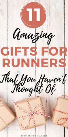 gifts for runners that you haven't thought off are on display with the text, amazing gifts for runners that you haven't thought off