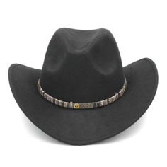 Colors: we have 9 colors to choose Material: wool blend Style: cowboy/western Feture: stiff wide brim , diy handworked steampunk style hatband Size: Great fit for 56-58cm (22"-22.8" ) (7- 7 1/4), with an adjustable tape built in sweatband to help find the best fit. Brim width: 7 cm (2.75") Gender: women,men Packing list: 1 x hat  Perfect fashionable accessory that can be worn throughout all seasons and various special occasions   Note: All items are guaranteed brand new. For quality co Western Style Adjustable Costume Hats For Outdoor, Adjustable Western Costume Hats For Outdoor, Western Adjustable Costume Hats And Headpieces For Outdoors, Winter Retro Adjustable Fedora, Punk Style Winter Hats For Festival, Punk Winter Hat For Festivals, Winter Festival Punk Style Hat, Punk Brimmed Winter Hats, Punk Style Brimmed Winter Hat