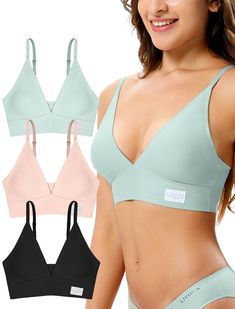 PRICES MAY VARY. MULTIPACK VALUE & MULTI-USE-Get 3 pairs of Comfort Seamless Bras for one great price. This No Underwire Padded Bra is a great choice for everyday bra, low impact training bra, yoga bra, workout bra, gym bra, or as a nursing maternity bra, after surgery bra BUILT for LOW-IMPACT ACTIVITIES- This Cami bra deliver superior support and comfort during intense workouts,Classic full coverage pullover bra style for enhanced range of motion DESIGNED TO FIT: LIVONA’s Lounge Bra measurement Surgery Bra, Seamless Bras, Bra Workout, Nursing Maternity, Workout Bra, Gym Bra, Bra Measurements, Cami Bra, Lounge Bra