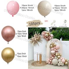 balloons and decorations are displayed on the front porch for an outdoor birthday or baby's first birthday party